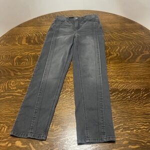 Democracy Jeans Womens 0 Gray Ab solution Straight Leg Seam Detail Denim